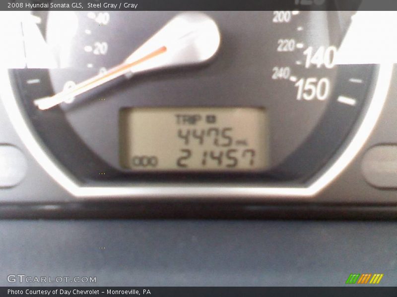 Steel Gray / Gray 2008 Hyundai Sonata GLS