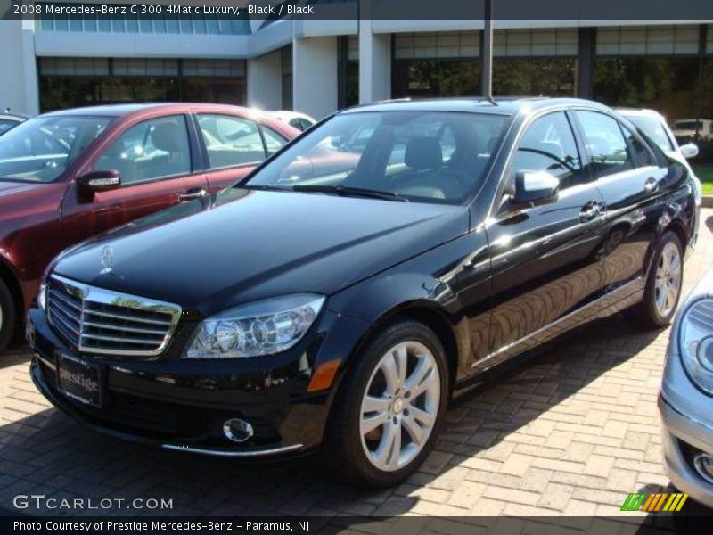 Black / Black 2008 Mercedes-Benz C 300 4Matic Luxury