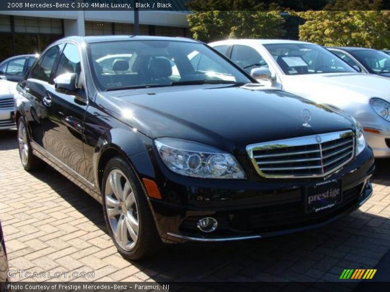 Black / Black 2008 Mercedes-Benz C 300 4Matic Luxury