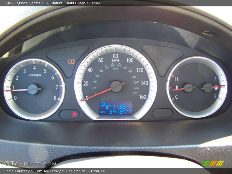Natural Khaki Green / Camel 2009 Hyundai Sonata GLS