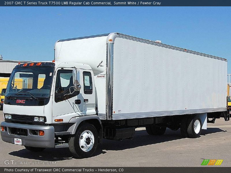 Summit White / Pewter Gray 2007 GMC T Series Truck T7500 LWB Regular Cab Commercial