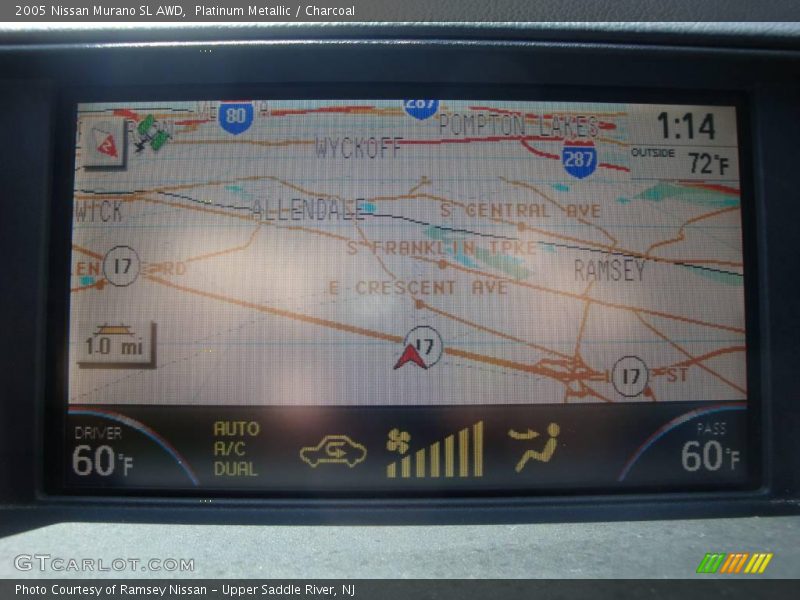 Platinum Metallic / Charcoal 2005 Nissan Murano SL AWD