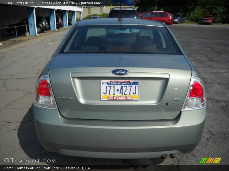 Moss Green Metallic / Charcoal Black 2008 Ford Fusion SE