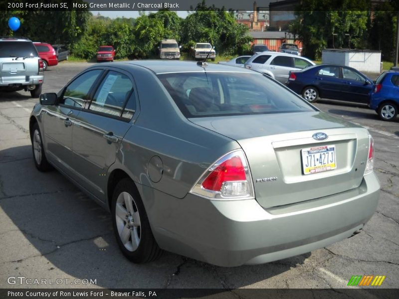 Moss Green Metallic / Charcoal Black 2008 Ford Fusion SE