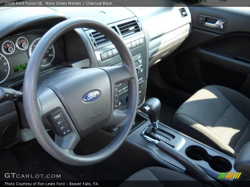 Moss Green Metallic / Charcoal Black 2008 Ford Fusion SE