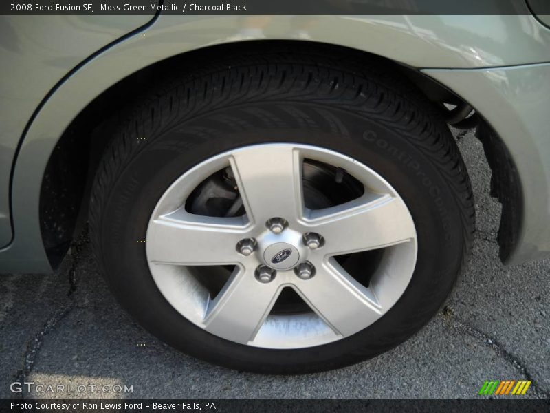 Moss Green Metallic / Charcoal Black 2008 Ford Fusion SE