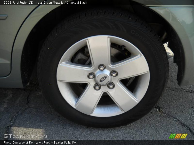 Moss Green Metallic / Charcoal Black 2008 Ford Fusion SE