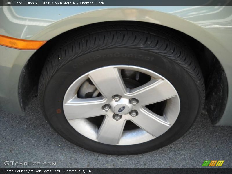 Moss Green Metallic / Charcoal Black 2008 Ford Fusion SE