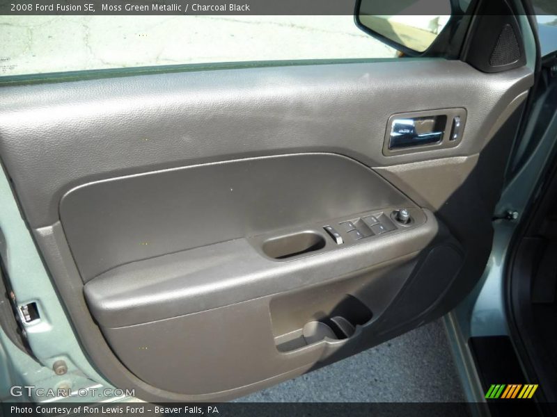Moss Green Metallic / Charcoal Black 2008 Ford Fusion SE