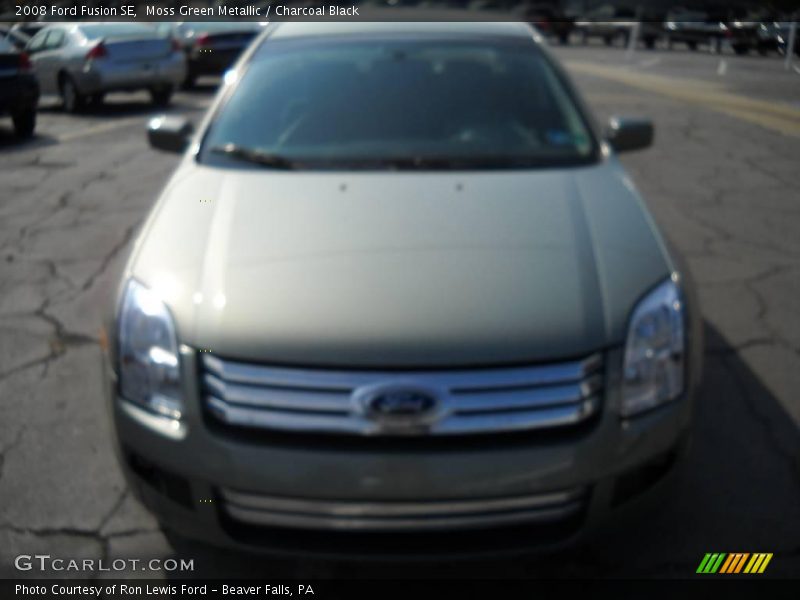Moss Green Metallic / Charcoal Black 2008 Ford Fusion SE