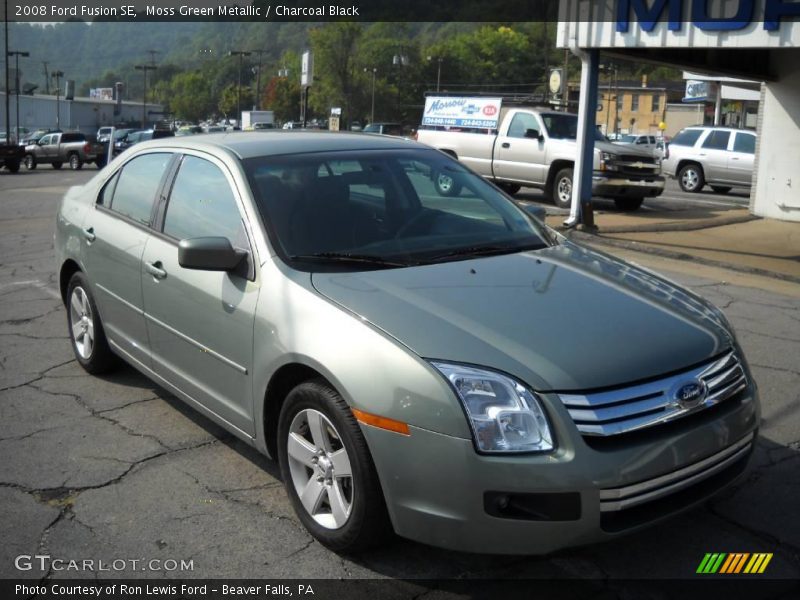 Moss Green Metallic / Charcoal Black 2008 Ford Fusion SE