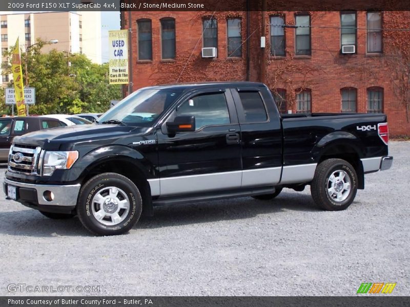Black / Stone/Medium Stone 2009 Ford F150 XLT SuperCab 4x4