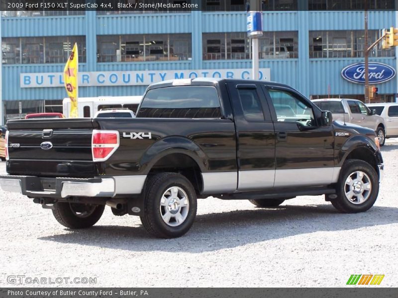 Black / Stone/Medium Stone 2009 Ford F150 XLT SuperCab 4x4
