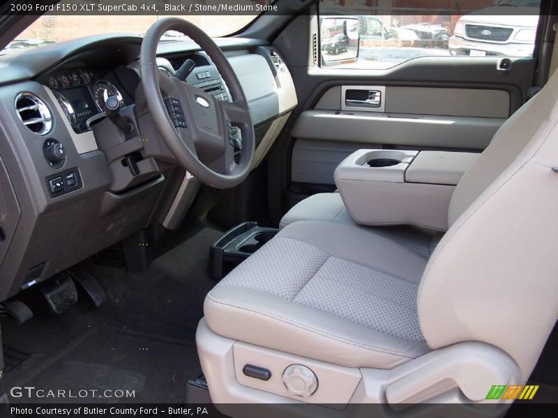 Black / Stone/Medium Stone 2009 Ford F150 XLT SuperCab 4x4