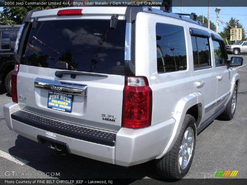 Bright Silver Metallic / Dark Khaki/Light Graystone 2006 Jeep Commander Limited 4x4