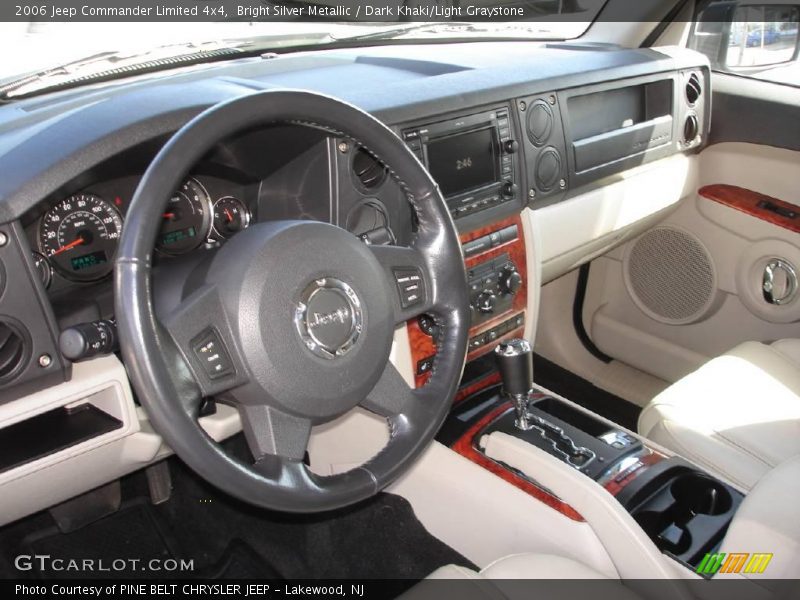 Bright Silver Metallic / Dark Khaki/Light Graystone 2006 Jeep Commander Limited 4x4