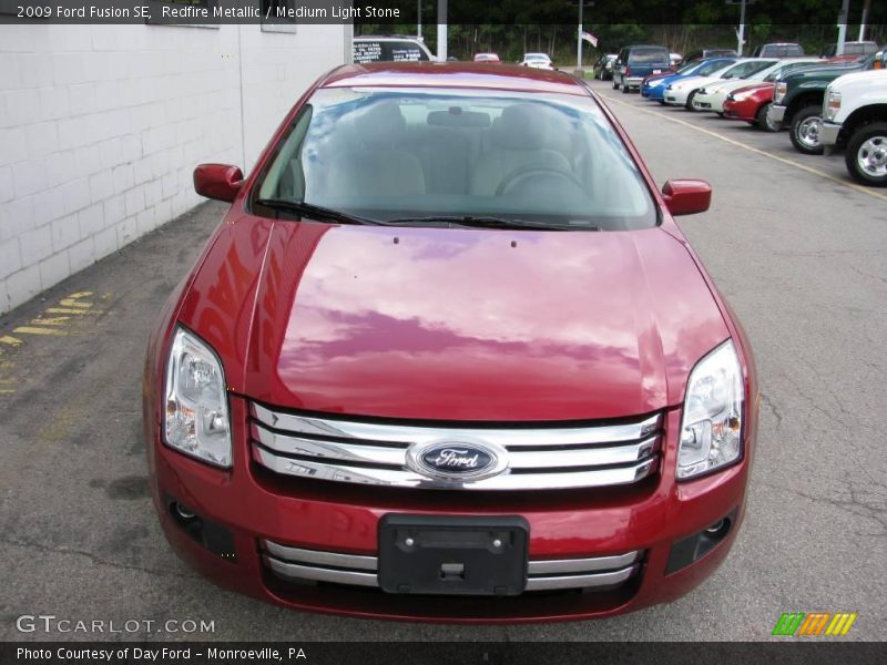 Redfire Metallic / Medium Light Stone 2009 Ford Fusion SE