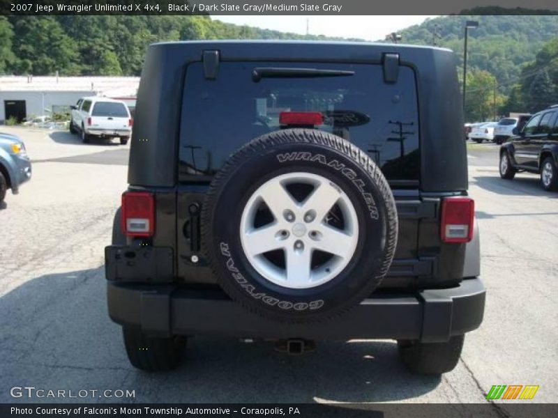 Black / Dark Slate Gray/Medium Slate Gray 2007 Jeep Wrangler Unlimited X 4x4