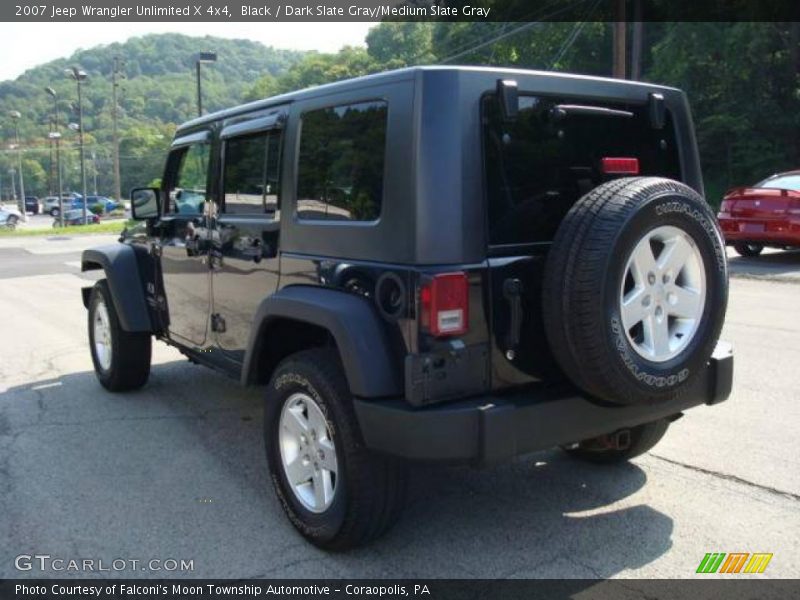 Black / Dark Slate Gray/Medium Slate Gray 2007 Jeep Wrangler Unlimited X 4x4