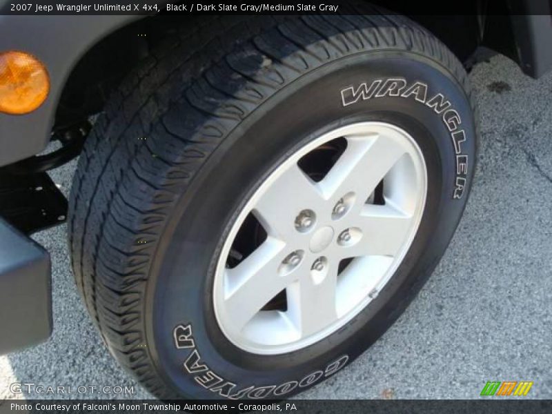 Black / Dark Slate Gray/Medium Slate Gray 2007 Jeep Wrangler Unlimited X 4x4