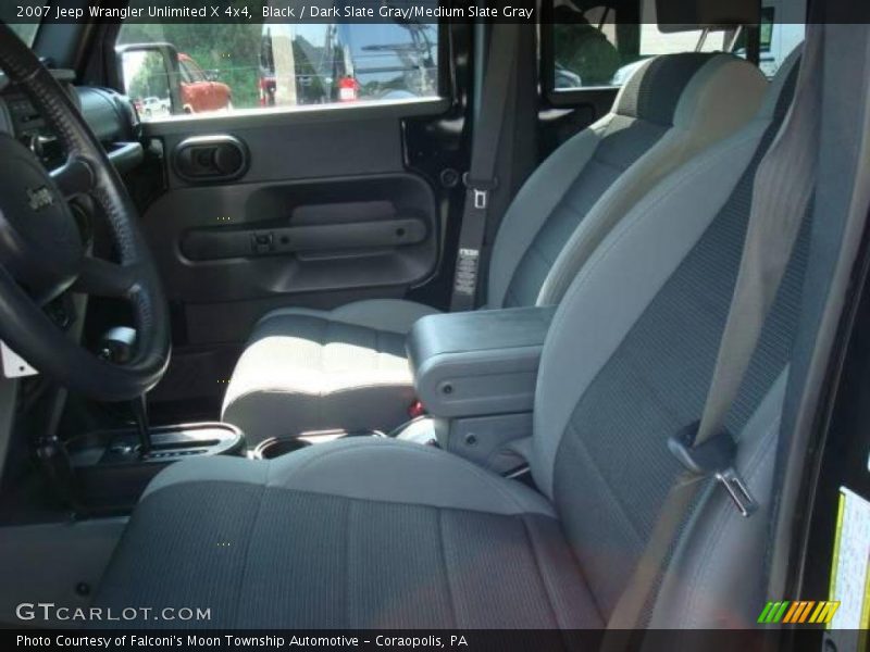 Black / Dark Slate Gray/Medium Slate Gray 2007 Jeep Wrangler Unlimited X 4x4