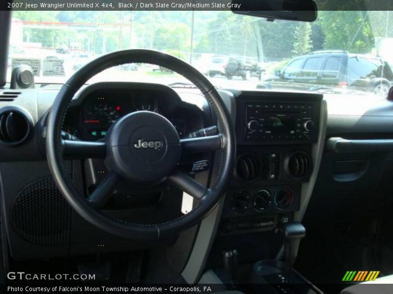 Black / Dark Slate Gray/Medium Slate Gray 2007 Jeep Wrangler Unlimited X 4x4