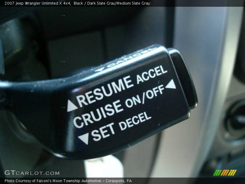 Black / Dark Slate Gray/Medium Slate Gray 2007 Jeep Wrangler Unlimited X 4x4