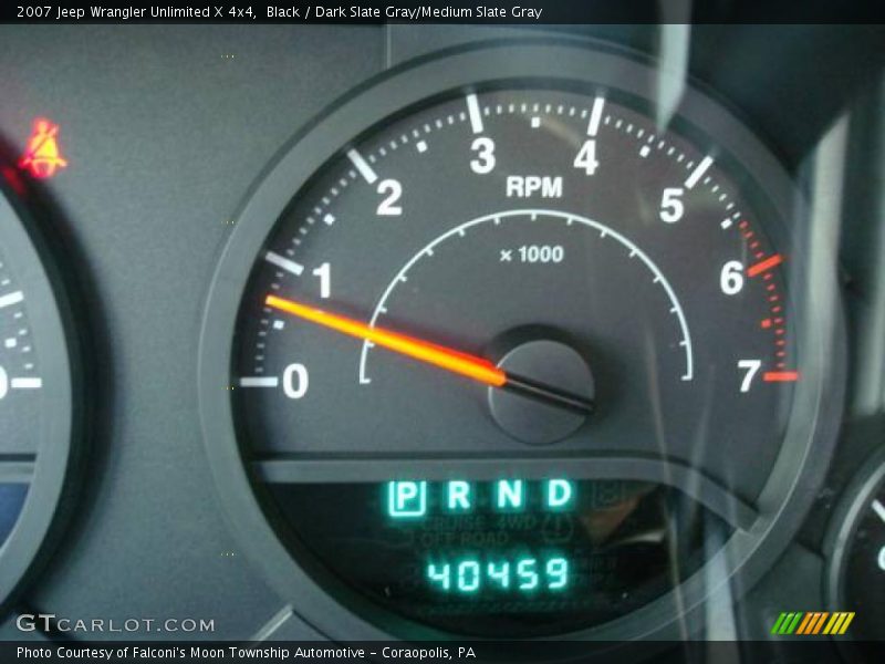 Black / Dark Slate Gray/Medium Slate Gray 2007 Jeep Wrangler Unlimited X 4x4