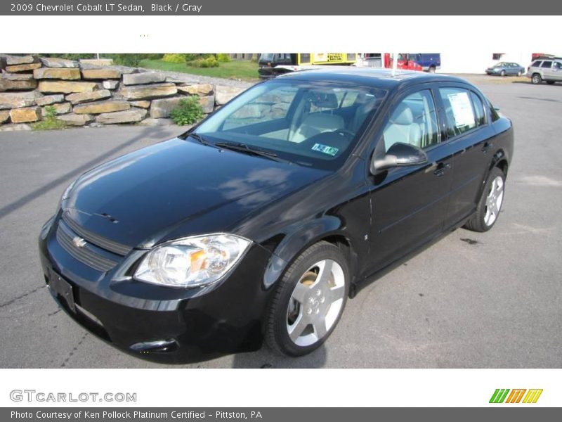 Black / Gray 2009 Chevrolet Cobalt LT Sedan