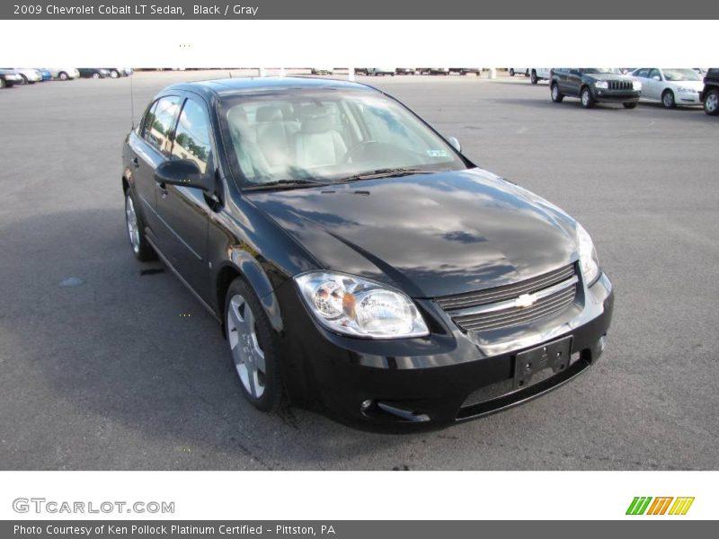 Black / Gray 2009 Chevrolet Cobalt LT Sedan