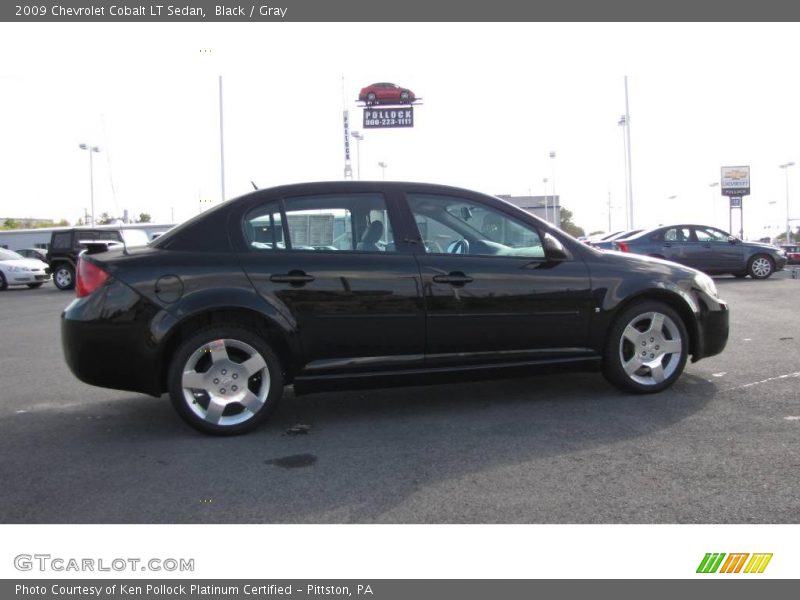 Black / Gray 2009 Chevrolet Cobalt LT Sedan