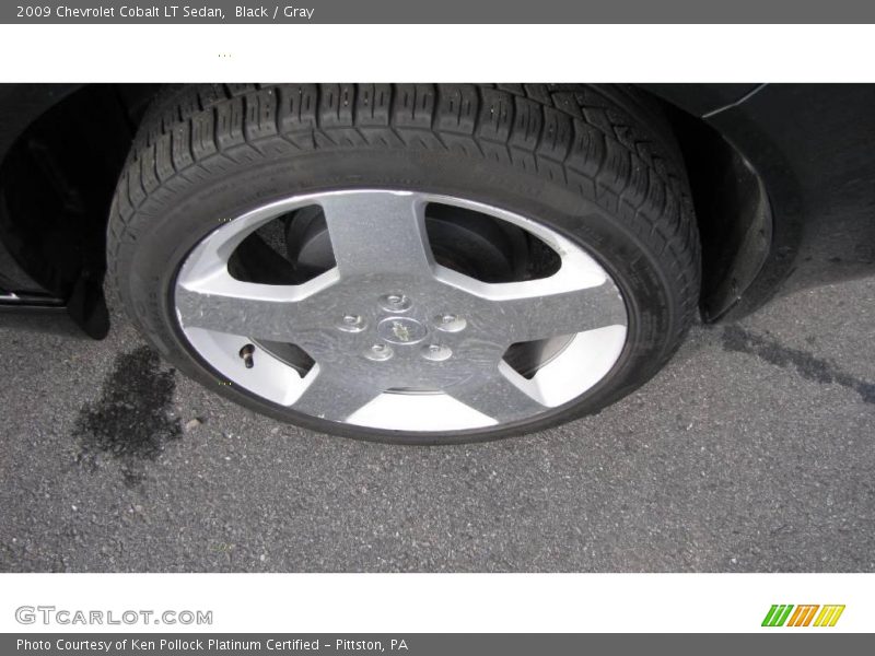 Black / Gray 2009 Chevrolet Cobalt LT Sedan