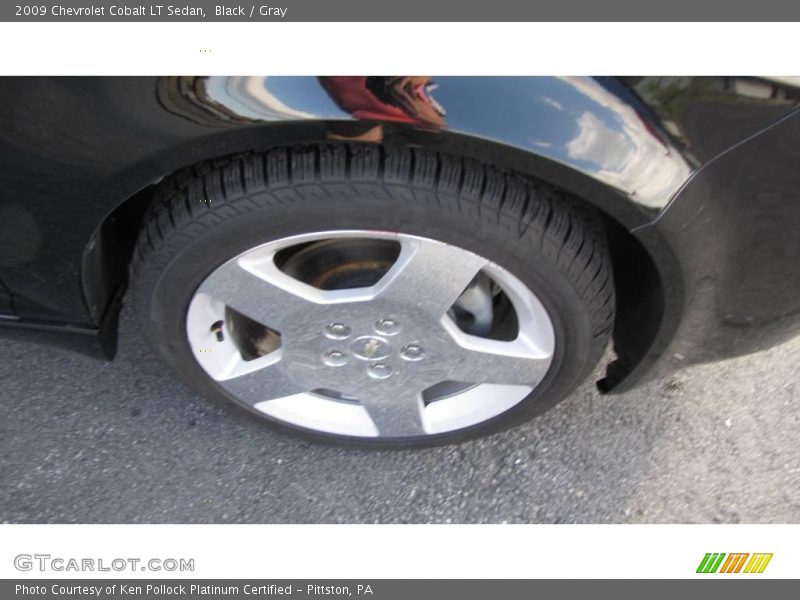 Black / Gray 2009 Chevrolet Cobalt LT Sedan