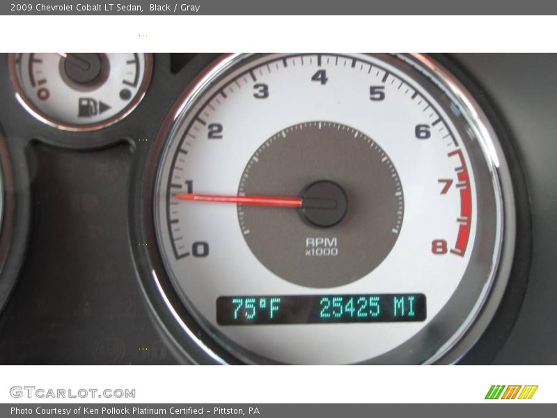 Black / Gray 2009 Chevrolet Cobalt LT Sedan