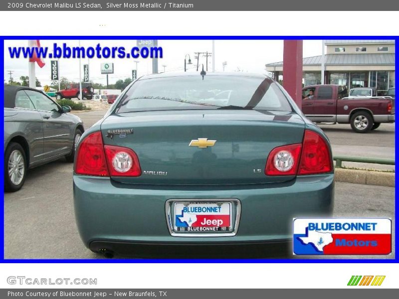 Silver Moss Metallic / Titanium 2009 Chevrolet Malibu LS Sedan