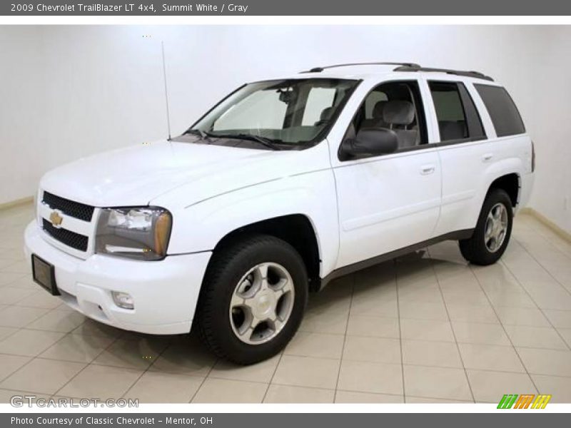 Summit White / Gray 2009 Chevrolet TrailBlazer LT 4x4