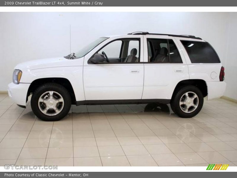 Summit White / Gray 2009 Chevrolet TrailBlazer LT 4x4