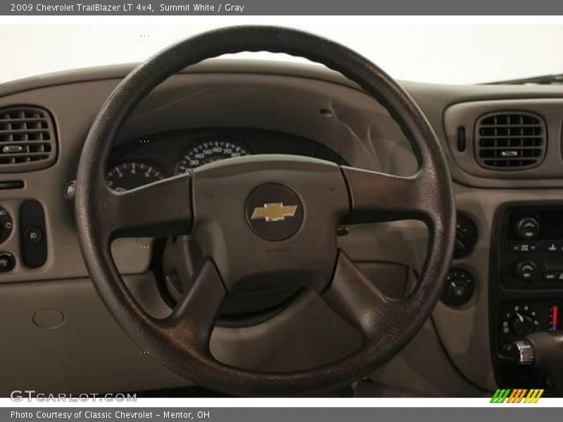 Summit White / Gray 2009 Chevrolet TrailBlazer LT 4x4