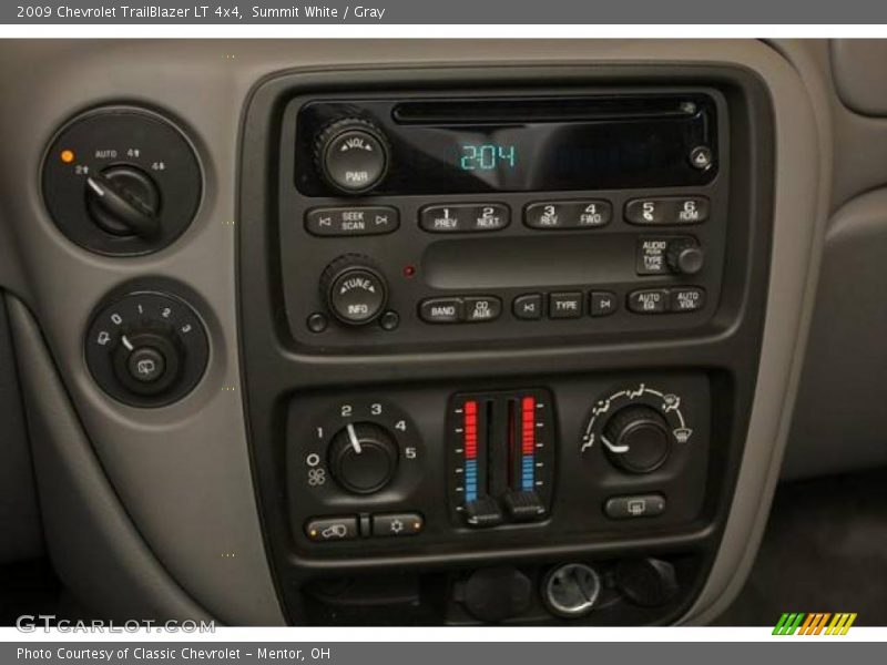 Summit White / Gray 2009 Chevrolet TrailBlazer LT 4x4