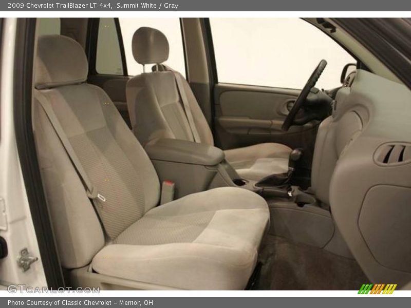 Summit White / Gray 2009 Chevrolet TrailBlazer LT 4x4