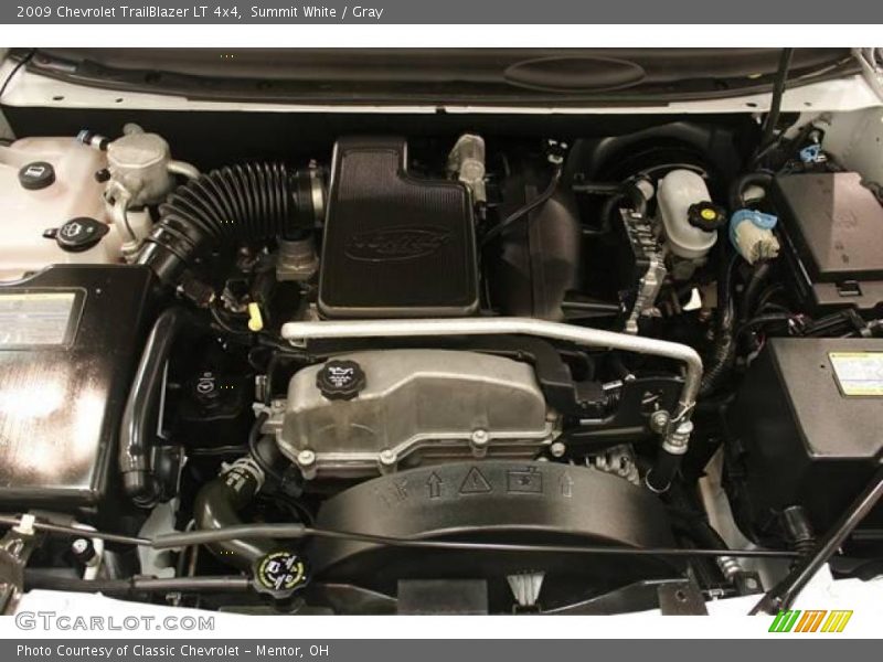 Summit White / Gray 2009 Chevrolet TrailBlazer LT 4x4