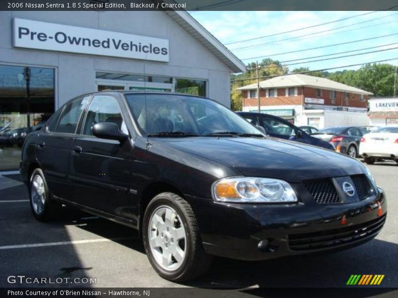 Blackout / Charcoal 2006 Nissan Sentra 1.8 S Special Edition