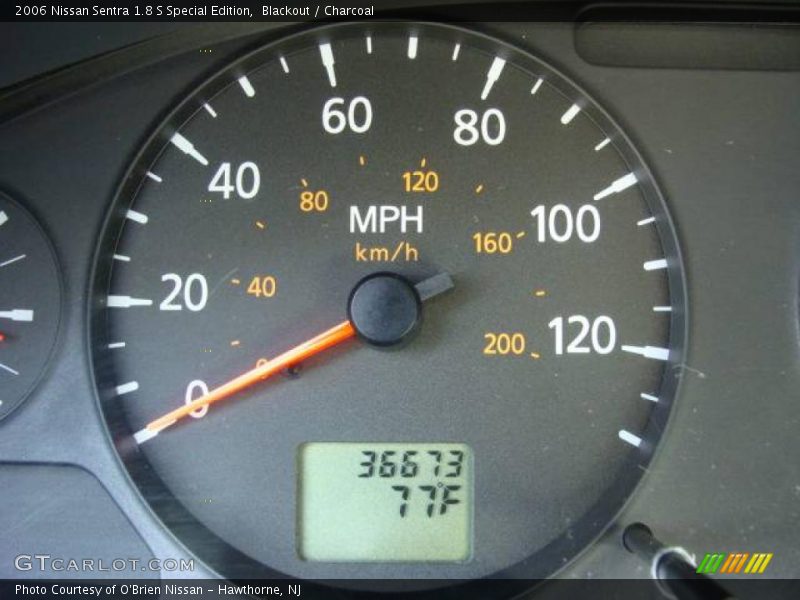 Blackout / Charcoal 2006 Nissan Sentra 1.8 S Special Edition