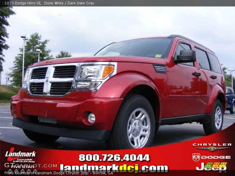 Stone White / Dark Slate Gray 2010 Dodge Nitro SE