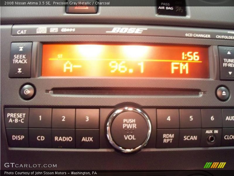 Precision Gray Metallic / Charcoal 2008 Nissan Altima 3.5 SE