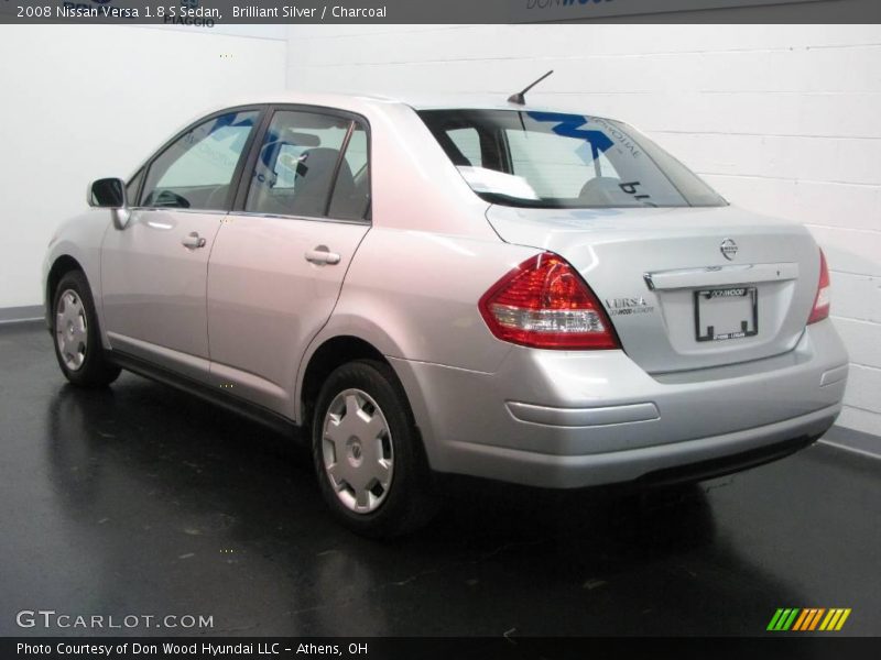 Brilliant Silver / Charcoal 2008 Nissan Versa 1.8 S Sedan