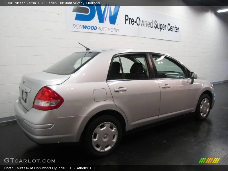 Brilliant Silver / Charcoal 2008 Nissan Versa 1.8 S Sedan