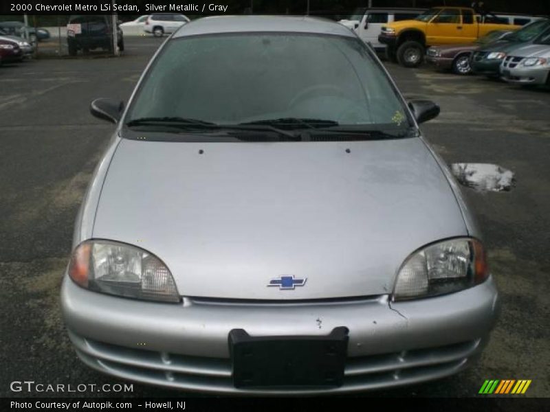 Silver Metallic / Gray 2000 Chevrolet Metro LSi Sedan