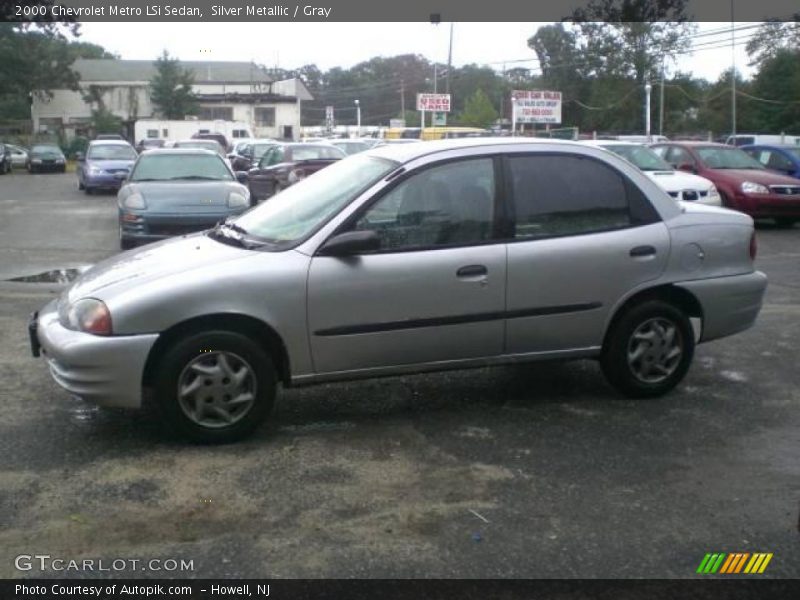 Silver Metallic / Gray 2000 Chevrolet Metro LSi Sedan