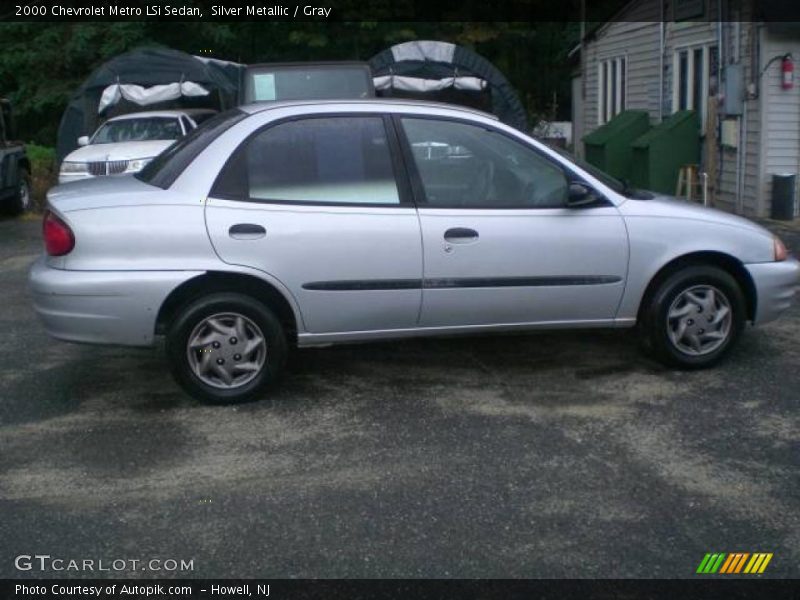 Silver Metallic / Gray 2000 Chevrolet Metro LSi Sedan